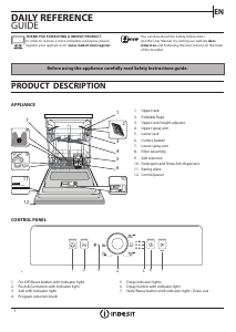 Manual Indesit DFE 1B19 13 Dishwasher