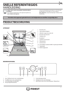 Handleiding Indesit DFE 1B19 14 Vaatwasser