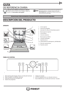 Manual de uso Indesit DFE 1B19 X Lavavajillas
