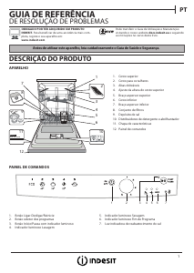 Manual Indesit DFG 15B1 A EU Máquina de lavar louça