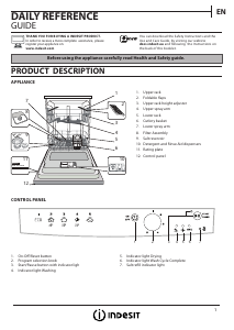 Manual Indesit DFG 15B10 EU Dishwasher