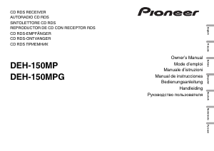 Manuale Pioneer DEH-150MP Autoradio