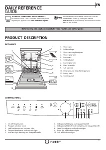 Manual Indesit DFG 26B1 NX EU Dishwasher