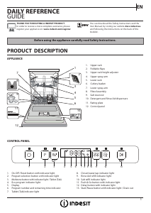 Manual Indesit DFO 3C23 A Dishwasher