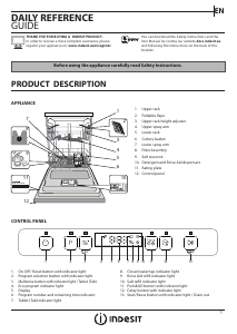 Manual Indesit DFO 3C26 X Dishwasher