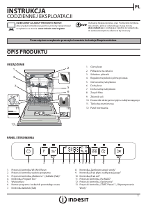 Instrukcja Indesit DFO 3T133 A F X Zmywarka