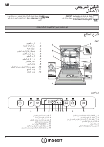 كتيب إندست DFO 3T133 A F X غسالة صحون