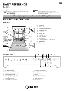 Manual Indesit DFP 58B1 EU Dishwasher