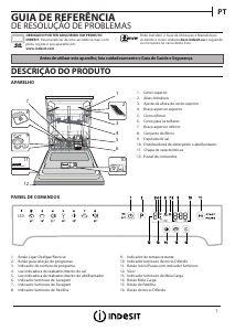 Manual Indesit DFP 58B1 EU Máquina de lavar louça