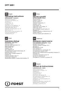 Manual de uso Indesit DFP 58B1 NX EU Lavavajillas