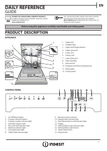 Manual Indesit DFP 58T94 Z Dishwasher