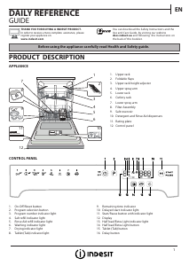 Manual Indesit DFP 58T94 Z NX Dishwasher