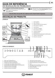 Manual Indesit DFP 58T94 Z NX Máquina de lavar louça