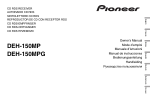 Manual de uso Pioneer DEH-150MPG Radio para coche