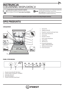 Instrukcja Indesit DIE 2B19 A Zmywarka