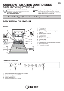 Mode d’emploi Indesit DIE 2B19 A Lave-vaisselle