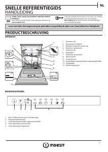 Handleiding Indesit DIF 16B1 A EU Vaatwasser