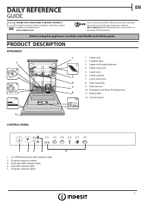 Manual Indesit DIF 16B1 A EU Dishwasher