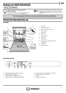 Bruksanvisning Indesit DIFP 68B1 A EU Oppvaskmaskin