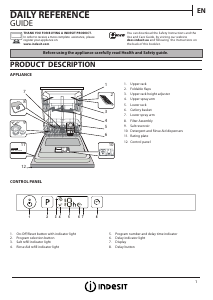 Handleiding Indesit DIFP 8T94 Z Vaatwasser