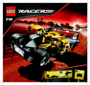 Bruksanvisning Lego set 8166 Racers Wing Jumper