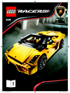 Manuale Lego set 8169 Racers Lamborghini Gallardo LP560-4