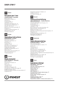 Bedienungsanleitung Indesit DISR 57M17 CAL EU Geschirrspüler