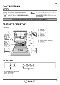 Manual Indesit DMIF 14B1 EU Dishwasher