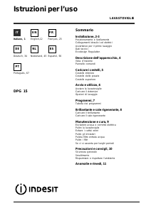 Handleiding Indesit DPG 15 IX.R Vaatwasser