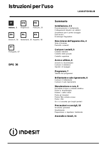 Manuale Indesit DPG 36 A IX.R Lavastoviglie