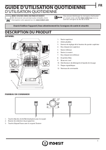 Manual Indesit DSFE 1B10 Dishwasher