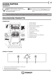 Manuale Indesit DSFE 1B10 S Lavastoviglie