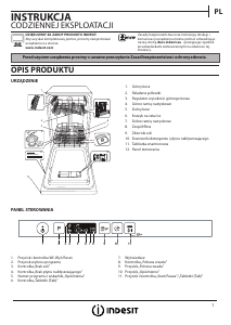 Instrukcja Indesit DSIC 3M19 Zmywarka