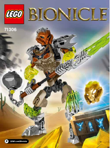 Bruksanvisning Lego set 71306 Bionicle Stenenaren Pohatu