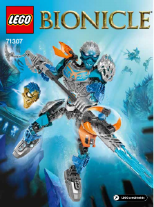 Manuale Lego set 71307 Bionicle Gali – Unificatore dell'acqua