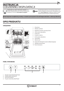 Instrukcja Indesit DSIE 2B10 Zmywarka