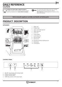 Handleiding Indesit DSIE 2B10 Vaatwasser