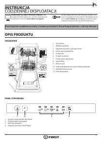 Instrukcja Indesit DSIE 2B19 Zmywarka