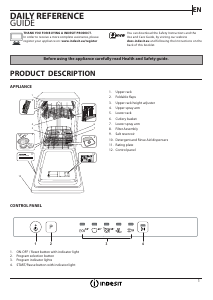 Manual Indesit DSIE 2B19 Dishwasher