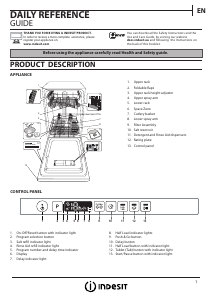 Manual Indesit DSIO 3T224 Z E Dishwasher