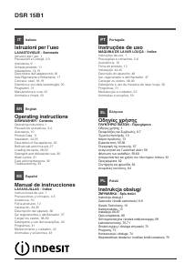 Instrukcja Indesit DSR 15B1 EU Zmywarka