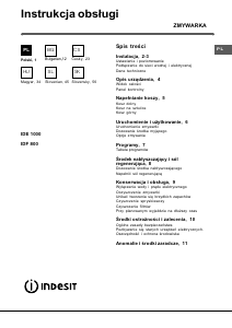 Instrukcja Indesit IDE 1000 EU.2 Zmywarka