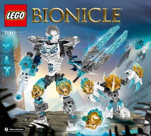 Manual Lego set 71311 Bionicle Kopaka and Melum