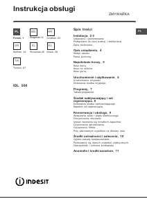 Instrukcja Indesit IDL 500 S EU.2 Zmywarka