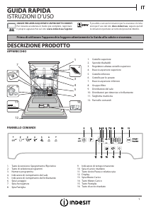 Manuale Indesit TDFP 57BP96 EU Lavastoviglie