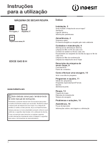 Посібник Indesit EDCE G45 B H (EU) Сушарка