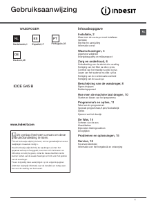 Manual Indesit IDCE G45 B (EU) Uscător