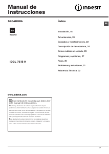 Manual de uso Indesit IDCL 75 B H (EU) Secadora