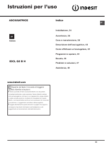 Manuale Indesit IDCL G5 B H (EU) Asciugatrice