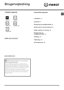 Brugsanvisning Indesit IDPA G45 A2 ECO (EU) Tørretumbler